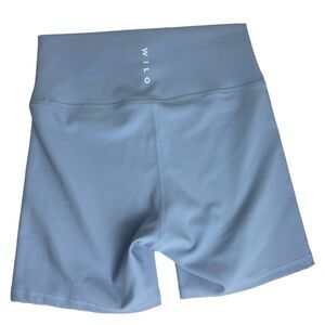 Wilo the Label Ribbed Bike Gym Shorts Sz Small Light Blue